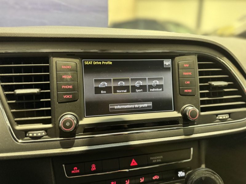 SEAT LEON 2.0 TDI 184CH FR DSG 6 T-O - DISTRI NEUVE - SUIVI COMPLET 