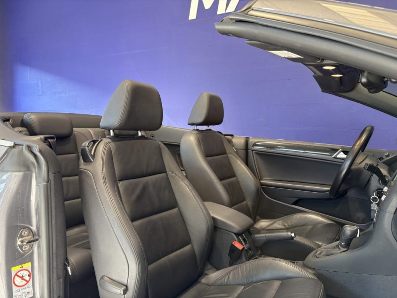 Volkswagen golf  1.4 160CH Carat  CABRIOLET DSG7 - Siege chauffant - Beau suivi -  Intérieur cuir  