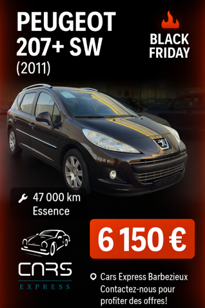 PEUGEOT  207 SW 1.4 1ER MAIN ETAT NEUF GARANTIE 6MOIS