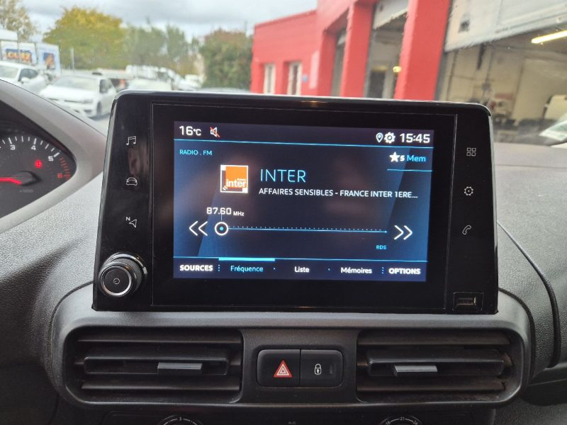 PEUGEOT PARTNER STANDARD 650KG BLUEHDI 100CH S&S BVM5 PREMIUM 2020