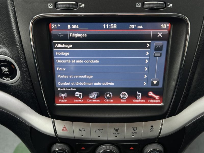 FIAT FREEMONT 2.0 MULTIJET 170 Cv 4x2 CUIR GPS CAMERA 7 PLACES SON ALPINE 88 500 Km - GARANTIE 1 AN