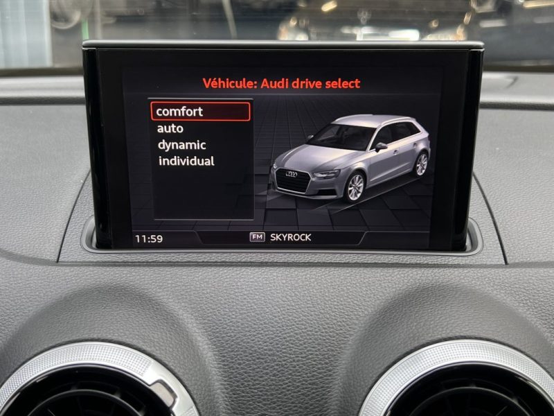 AUDI A3 III PHASE 2 SPORTBACK 1.0 TFSI 115 Cv 1ERE MAIN / GPS CRIT AIR 2 5 PORTES - GARANTIE 1 AN