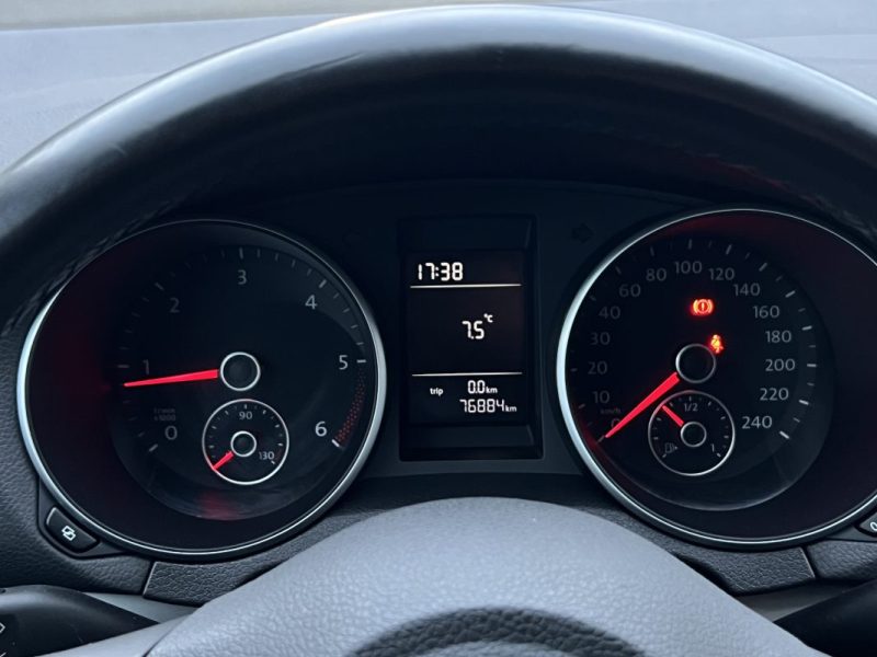 VOLKSWAGEN GOLF 6 VI 1.6 TDI 105 Cv 5 PORTES 76 900 Kms / CRIT AIR 2 - GARANTIE 1 AN