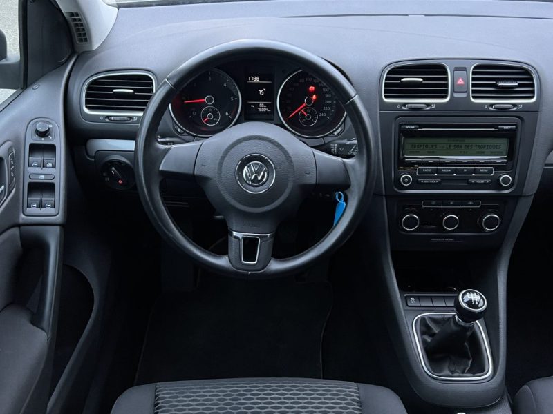 VOLKSWAGEN GOLF 6 VI 1.6 TDI 105 Cv 5 PORTES 76 900 Kms / CRIT AIR 2 - GARANTIE 1 AN