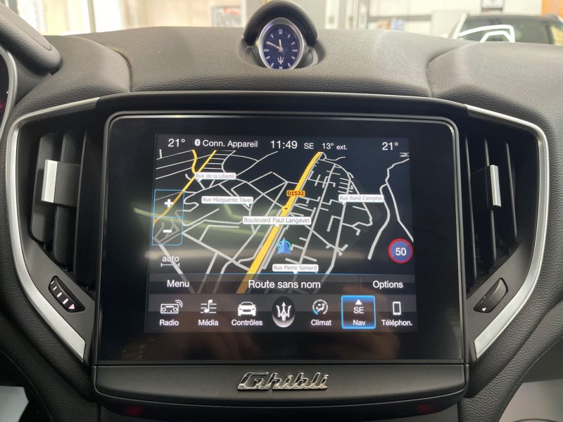 MASERATI GHIBLI III GARANTIE 12 MOIS 3.0 V6 DIESEL 275ch FULL, HISTORIQUE COMPLET, ORIGINE FRANCE