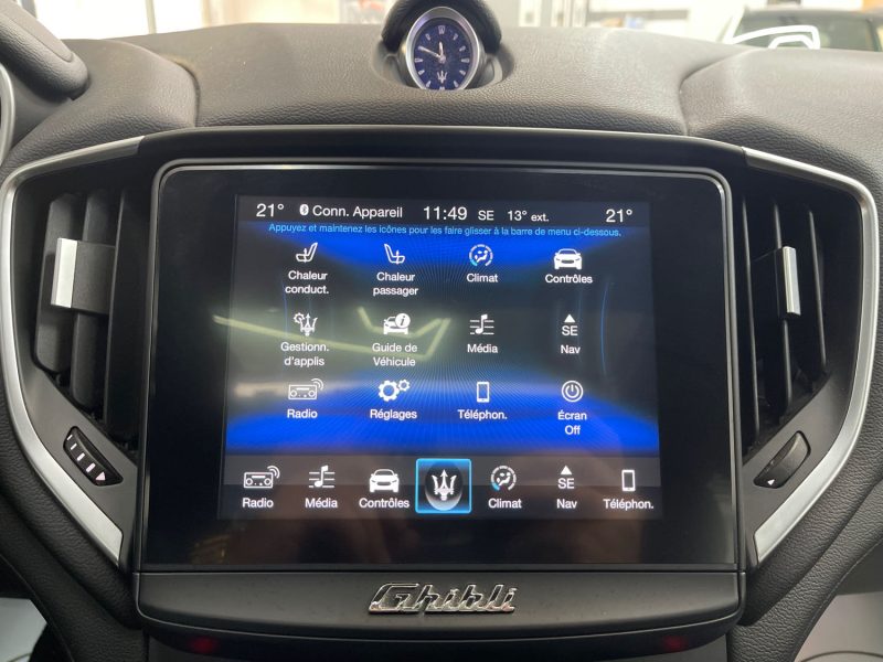 MASERATI GHIBLI III GARANTIE 12 MOIS 3.0 V6 DIESEL 275ch FULL, HISTORIQUE COMPLET, ORIGINE FRANCE