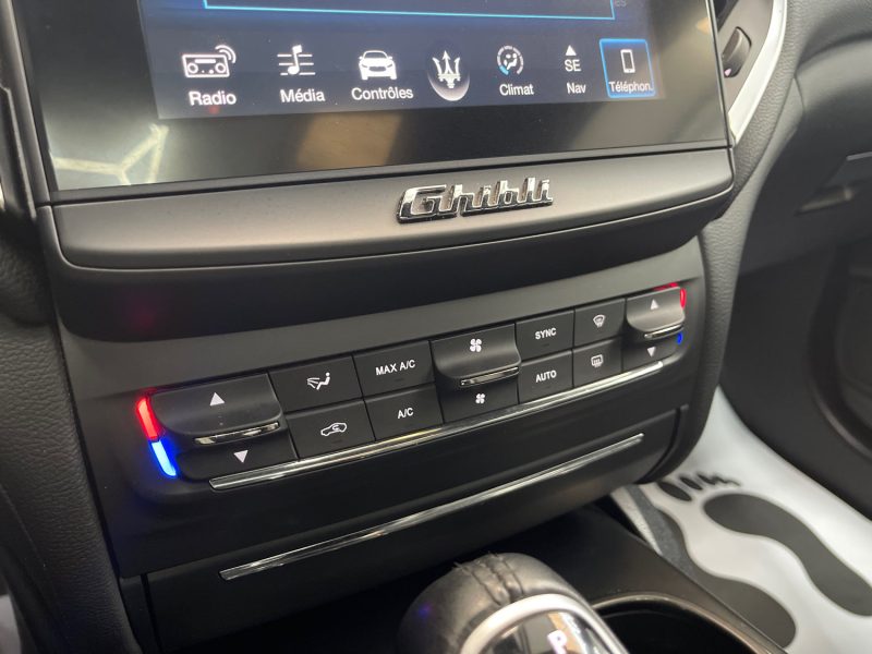 MASERATI GHIBLI III GARANTIE 12 MOIS 3.0 V6 DIESEL 275ch FULL, HISTORIQUE COMPLET, ORIGINE FRANCE