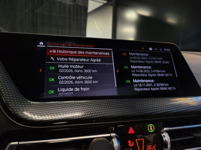 BMW SERIE 1 118d 150cv PACK M SHADOW LINE / SUIVI BMW / TOIT OUVRANT / HARMAN KARDON / CARPLAY