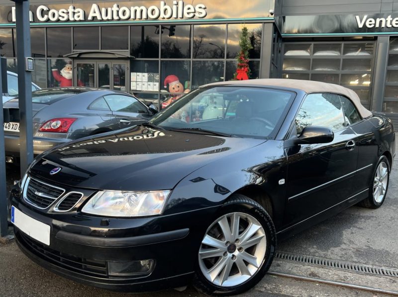 SAAB 9-3 II CABRIOLET 1.9 TID 150 Cv 1ERE MAIN 82 500 Kms REELS ORIGINE FRANCE GPS CUIR Garantie1an