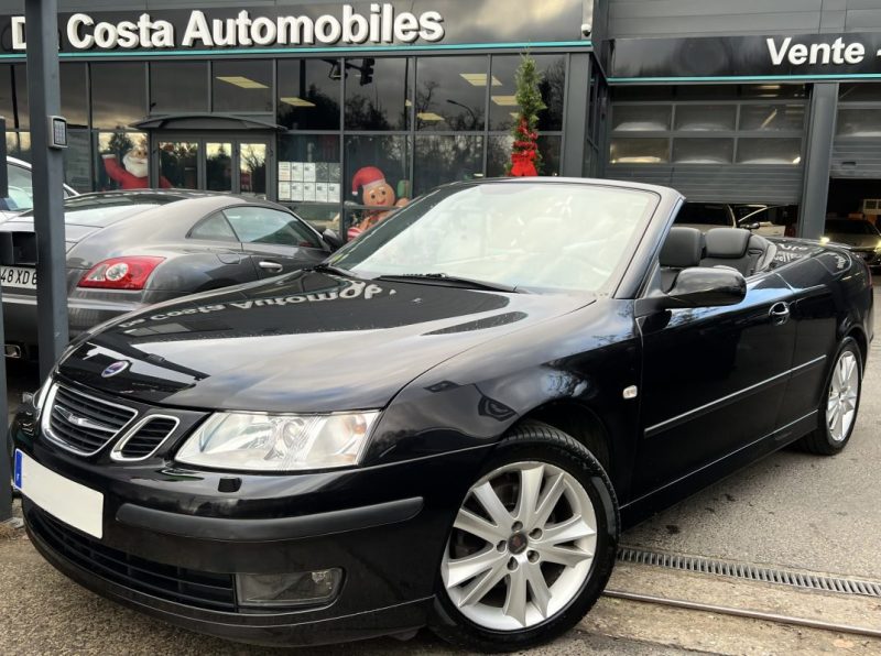 SAAB 9-3 II CABRIOLET VECTOR 1.9 TID 150 Cv 1ERE MAIN 82 500 Kms BOITE AUTO CUIR GPS - GARANTIE 1 AN