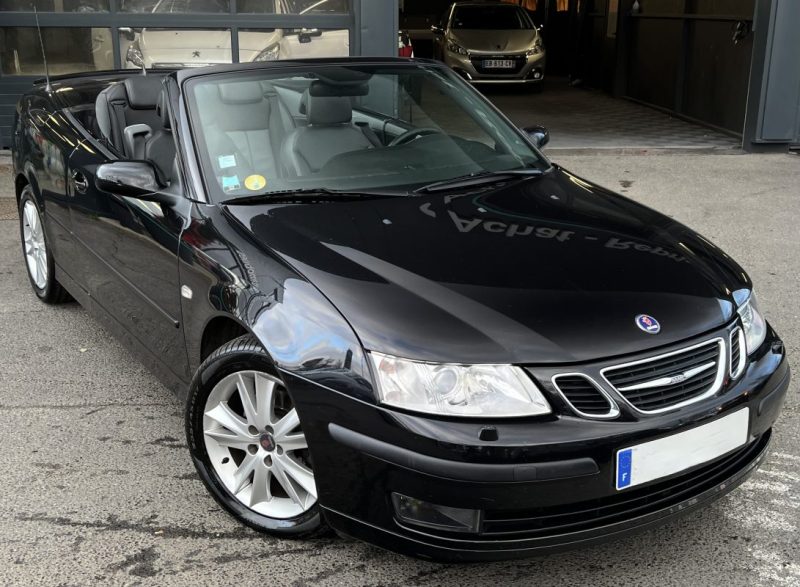 SAAB 9-3 II CABRIOLET 1.9 TID 150 Cv 1ERE MAIN 82 500 Kms REELS ORIGINE FRANCE GPS CUIR Garantie1an