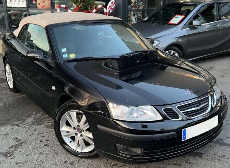 SAAB 9-3 II CABRIOLET 1.9 TID 150 Cv 1ERE MAIN 82 500 Kms REELS ORIGINE FRANCE GPS CUIR Garantie1an