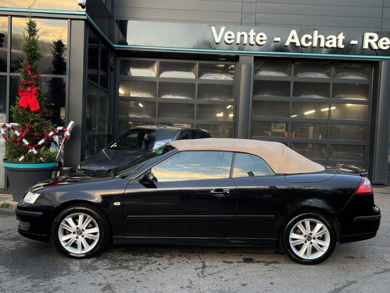 SAAB 9-3 II CABRIOLET 1.9 TID 150 Cv 1ERE MAIN 82 500 Kms REELS ORIGINE FRANCE GPS CUIR Garantie1an