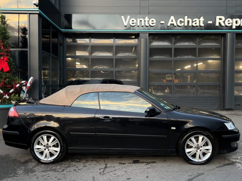 SAAB 9-3 II CABRIOLET 1.9 TID 150 Cv 1ERE MAIN 82 500 Kms REELS ORIGINE FRANCE GPS CUIR Garantie1an
