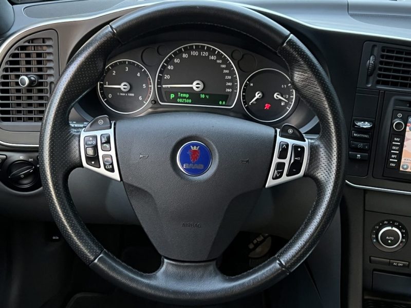 SAAB 9-3 II CABRIOLET 1.9 TID 150 Cv 1ERE MAIN 82 500 Kms REELS ORIGINE FRANCE GPS CUIR Garantie1an
