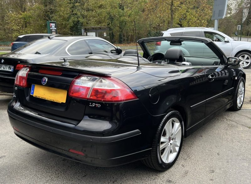 SAAB 9-3 II CABRIOLET 1.9 TID 150 Cv 1ERE MAIN 82 500 Kms REELS ORIGINE FRANCE GPS CUIR Garantie1an
