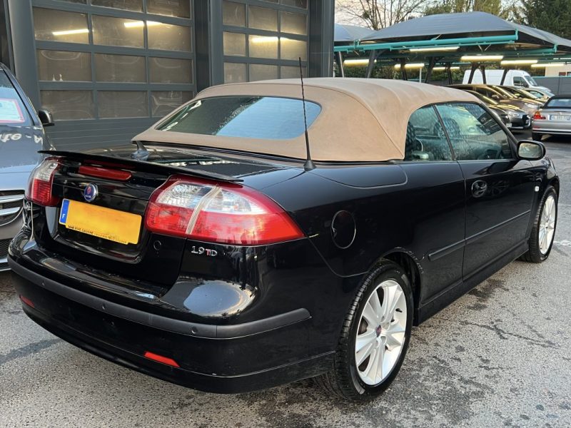 SAAB 9-3 II CABRIOLET 1.9 TID 150 Cv 1ERE MAIN 82 500 Kms REELS ORIGINE FRANCE GPS CUIR Garantie1an