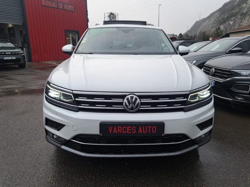 VOLKSWAGEN TIGUAN 2.0 TDI 190CH CARAT 4MOTION DSG7 TOIT OUVRANT PANORAMIQUE VIRTUAL COCKPIT CUIR CHAUFFANTS  2017