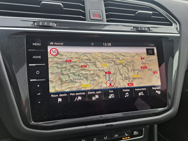 VOLKSWAGEN TIGUAN 2.0 TDI 190CH CARAT 4MOTION DSG7 TOIT OUVRANT PANORAMIQUE VIRTUAL COCKPIT CUIR CHAUFFANTS  2017