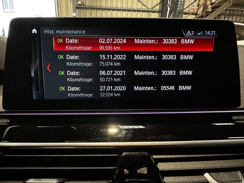 MAGNIFIQUE BMW 530I TOURING M SPORT PROPULSION 252 CH (FULL ENTRETIEN BMW, TOIT OUVRANT, ATTELAGE)